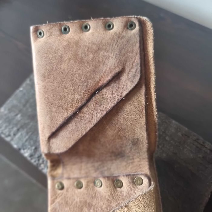 Ретро портфейл естествена кожа ръчна изработка идеален подарък