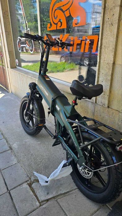 ТОП ЦЕНА!!! 300km 45km/h Електрически сгъваем велосипед VICTRIP T6 1000w 55AH