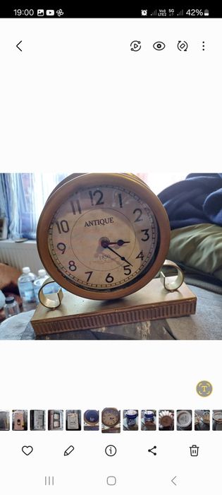 Ceas de vinzare cu suport metslic