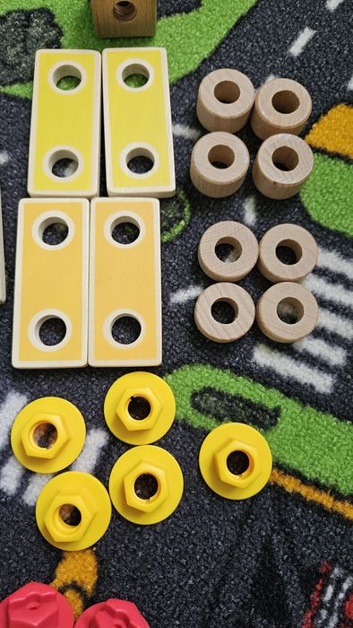 Jucarie lemn Hape - set de constructie lemn