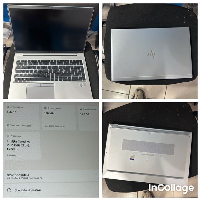 Vand laptop hp elitebook 850g7 i5 10510u 16gb ssd 256gn full hd