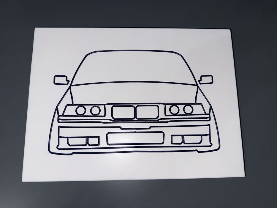 Tablou personalizat gravat cu tematica auto
