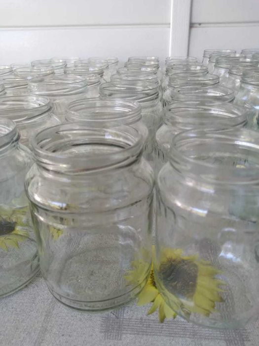 Банки стеклянные б/у  разного объёма