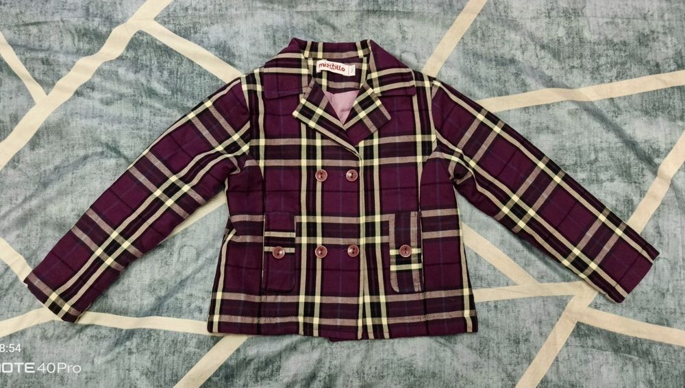 Новый детский утеплённый пиджак