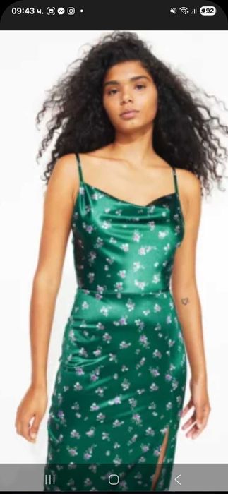 Рокля сатенирана H&M L