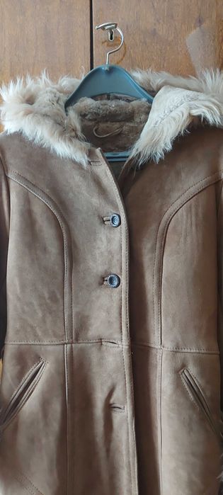 Дамски кожух от естествена кожа