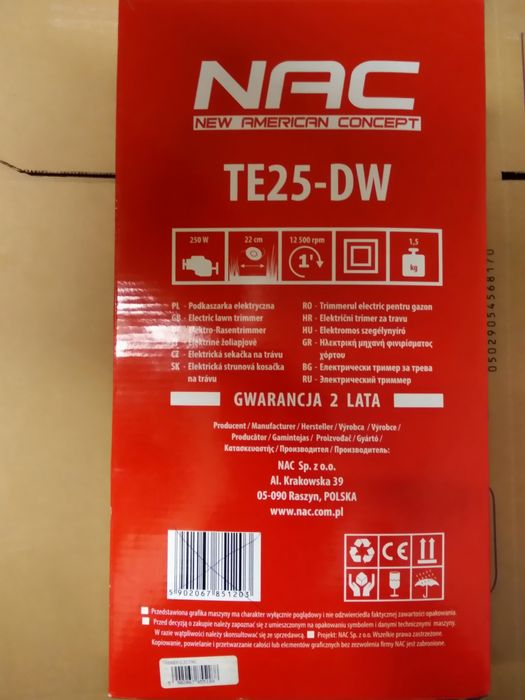 Trimmer electric pentru gazon Nac