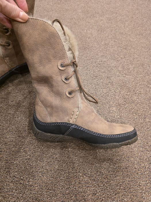 Cizme Clark,  noi, piele naturala cu blana naturala Interior