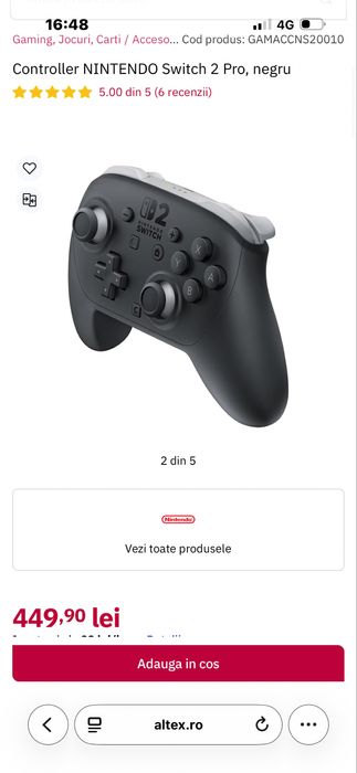 Controller nintendo switch 2