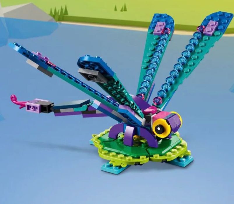 Лего оригинал 3в1 павлин, стрекоза, бабочка