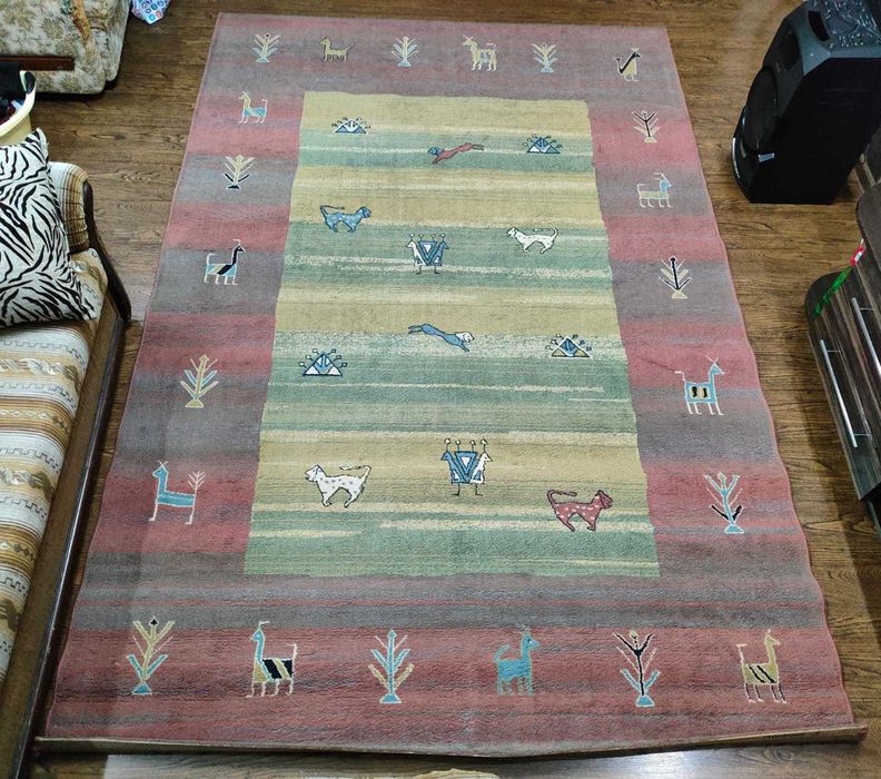 Ковёр шерстяной бу в отличном состоянии