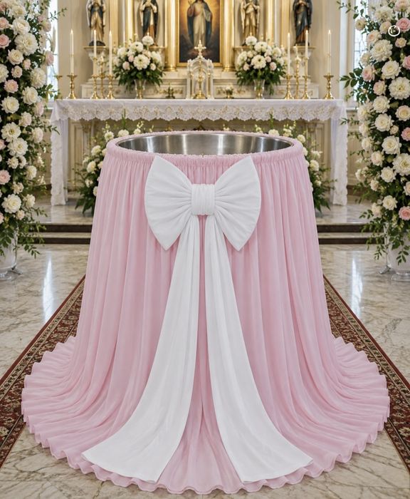 Set premium pentru decorarea cristelniței, realizat 100% handmade