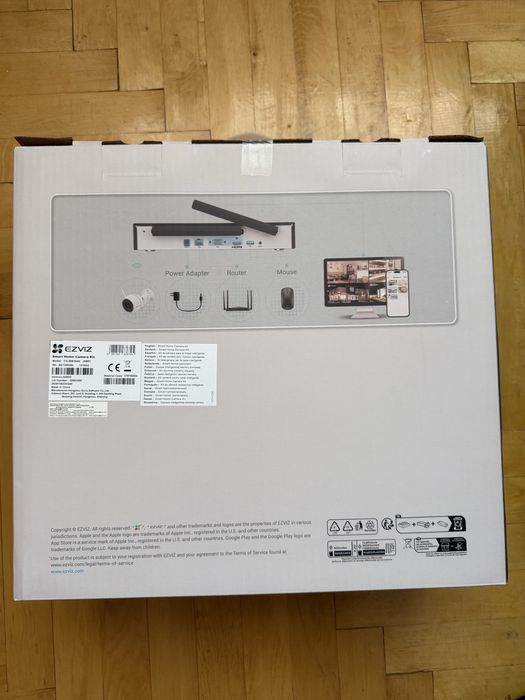 Kit de supraveghere camere video EZVIZ H3C, 2K, 4 camere