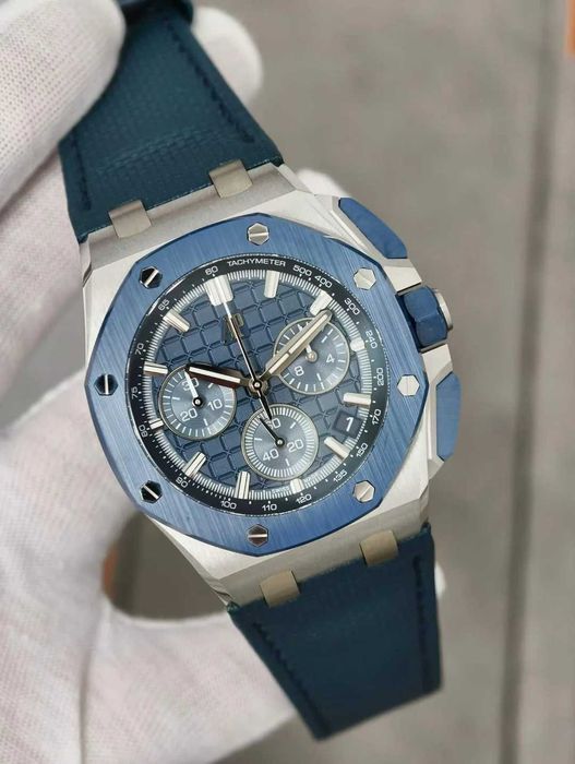 audemars piguet offshore сребристо/синьо DDF