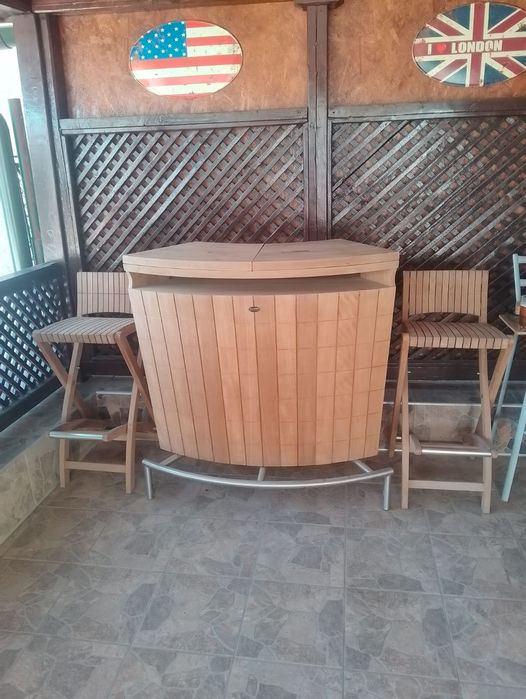 Vand Beach Bar din lemn de tec