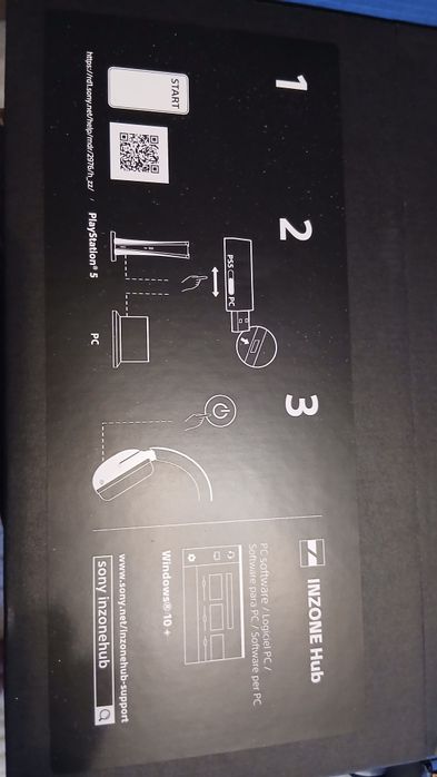 Безжични геймърски слушалки Sony INZONE H5, 360° пространствен звук, компютър, PS5 28ч батерия