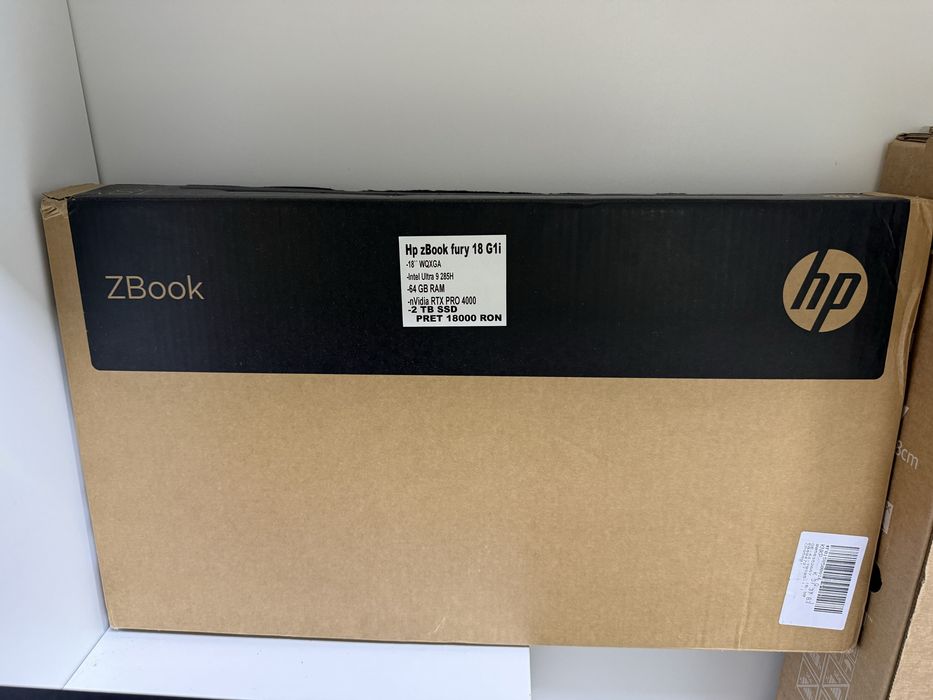 Laptop HP zbook fury 18 g1i rtx pro 4000 nou sigilat Kingamanet
