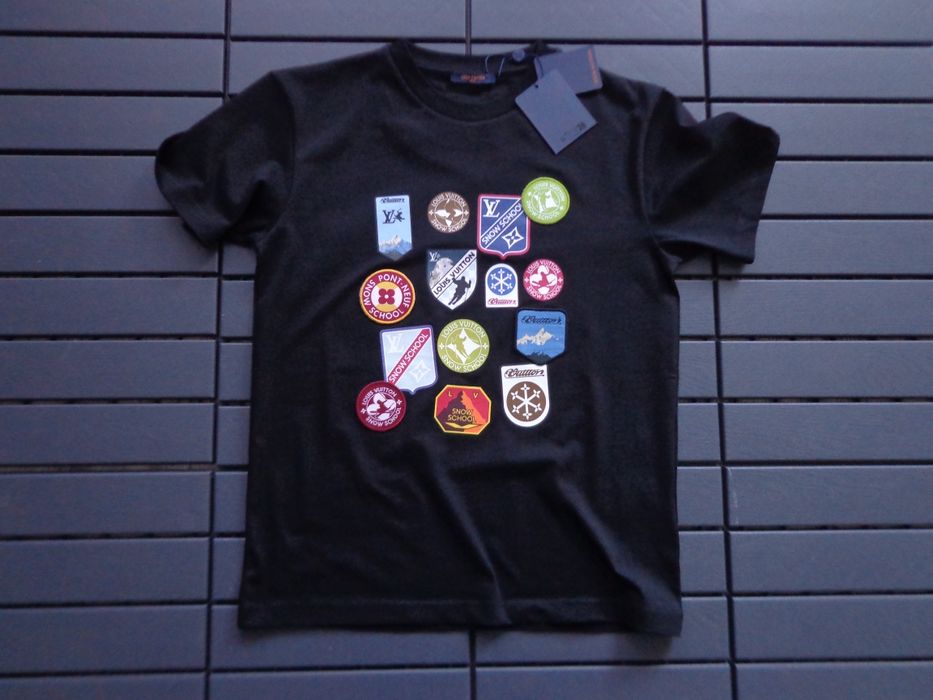 Невероятна мъжка тениска Louis Vuitton Signature Patches T shirts