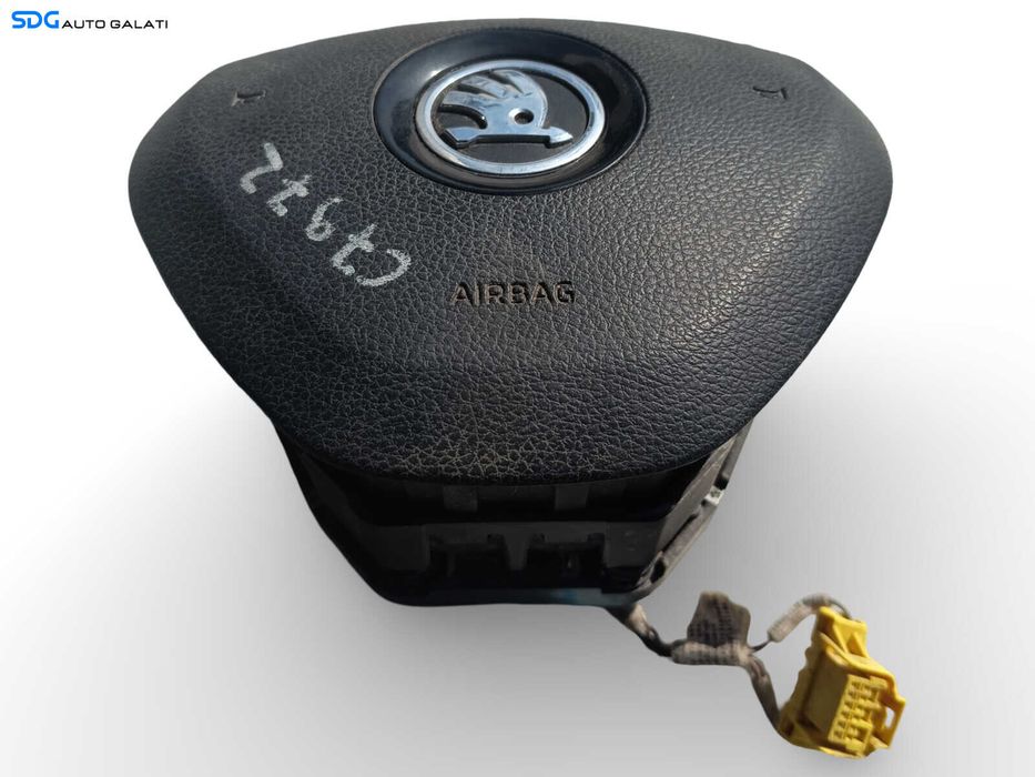 Airbag de pe Volan in 4 Spite Skoda Octavia 3 2013 - 2017 Cod 3T0880201F [C7972]