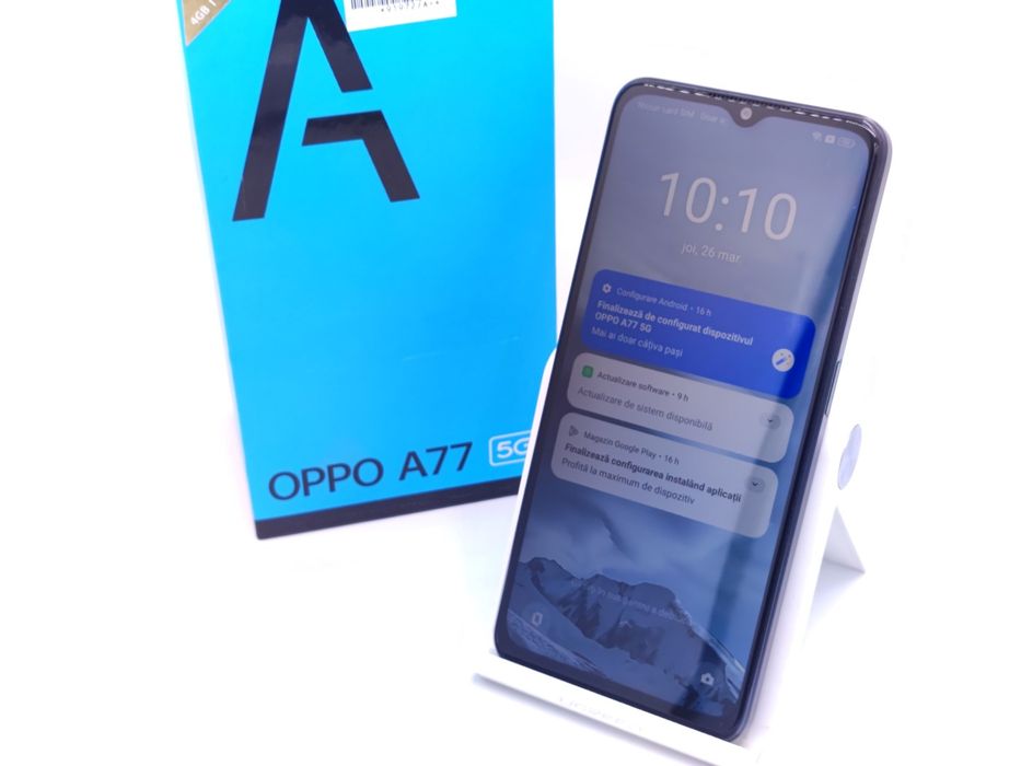 Oppo A77 5G 64GB Midnight Black 4GB Dual, Garantie 24 luni | #D91972
