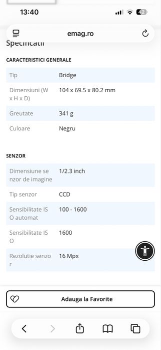 Ap foto canon powershot SX500IS