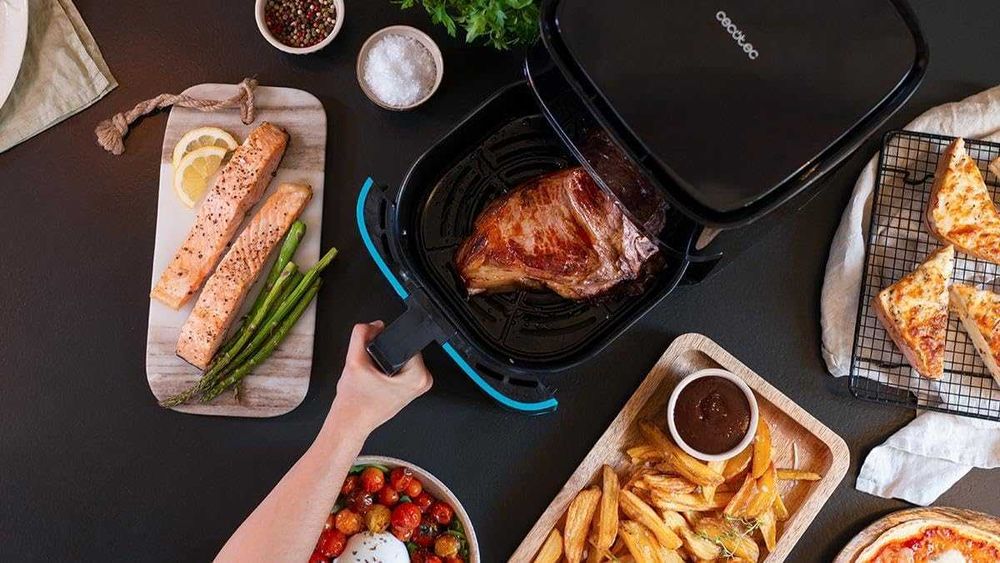 Фритюрник/еър фрайър с горещ въздух Cecotec Cecofry диетичен 5.5л