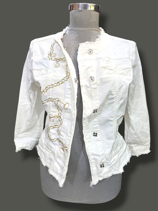 Дамско яке LIU JO – бяло, стилно, с камъни, оригинал