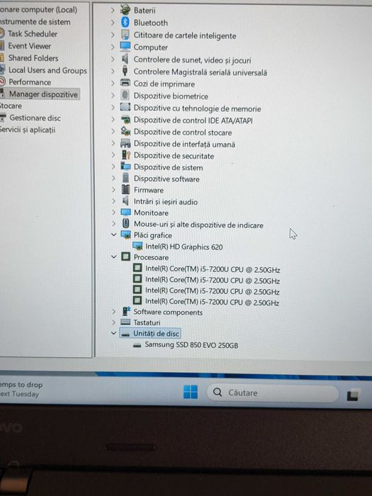 Laptop Lenovo ThinkPad L470, intel core i5 7200U , ram 8 gb, ssd 250gb