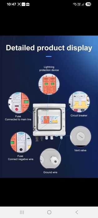 Tablou electric sigurante panouri fotovoltaice