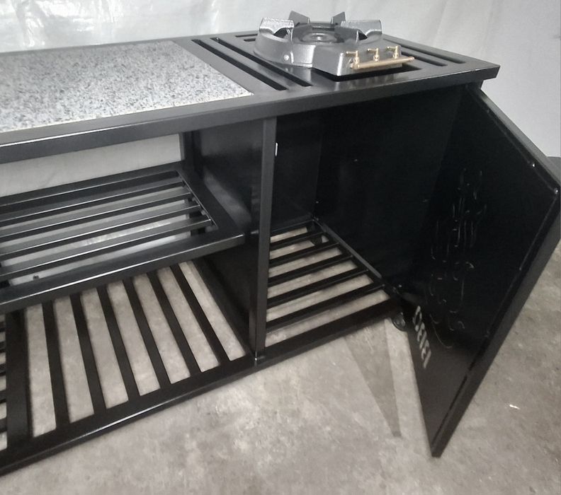 Ansamblu gratar cu arzator pe gaz