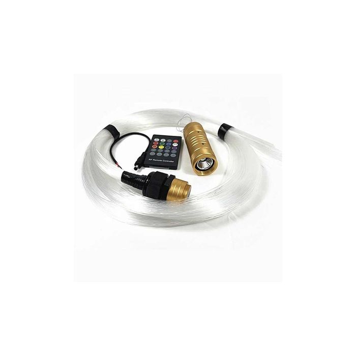 Kit fibra optica plafon instelat LED RGB 0,75mm 200 fire 3 metri
