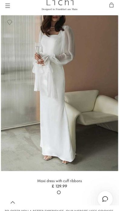 Свадебное платье со шлейфом от Lichi