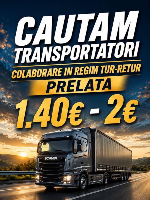 Cautam Transportatori Colaborare Comunitate Prelata