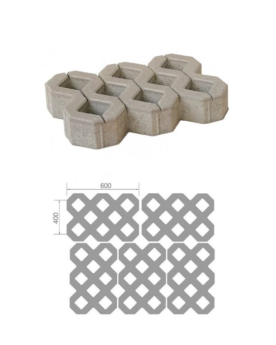 Газонная решётка /  "Gazon reshyotka" брусчатка