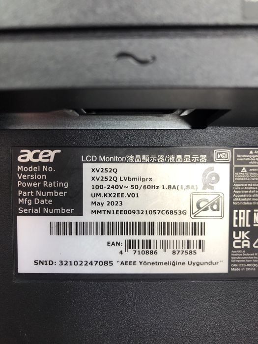 Монитор Acer XV252Q (p25)