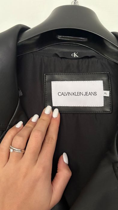 Естествена кожа мъжко яке CALVIN KLEIN JEANS размер XL