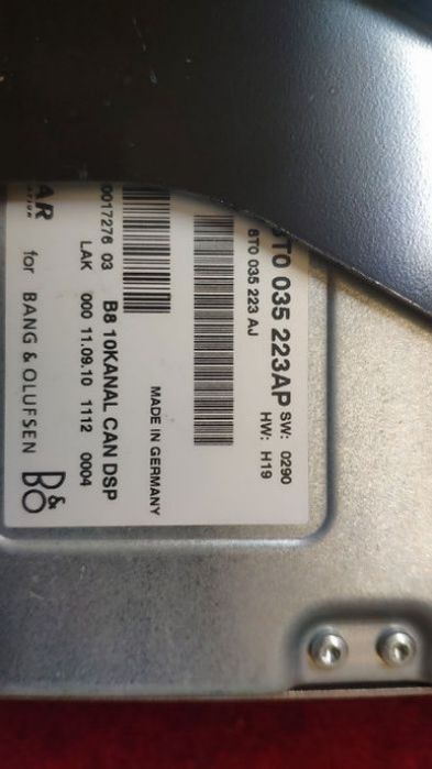 Озвучителна система Bang&Olufsen за Audi a4 b8 2009-14 обезателно седа