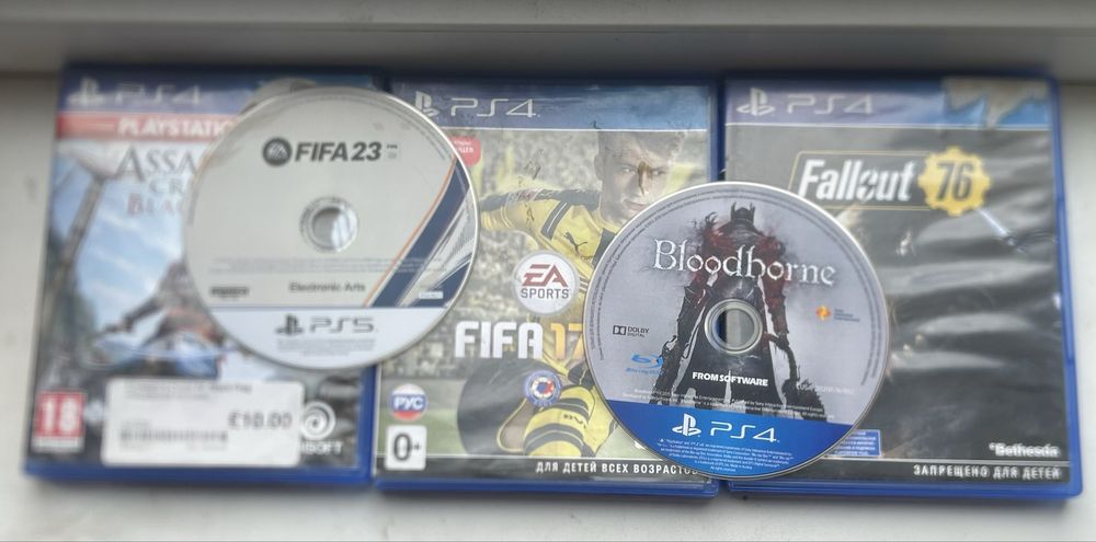 Продаю игры на дисках для PlayStation 4,5
