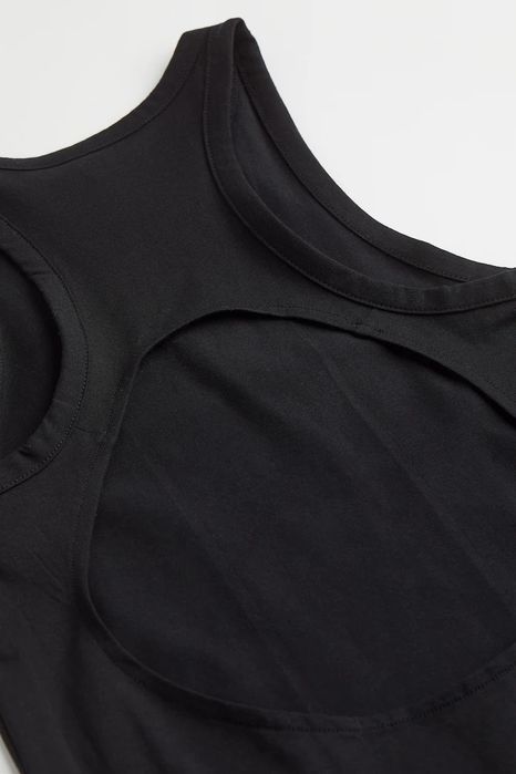 Rochie de bumbac cu decupaj marca H&M