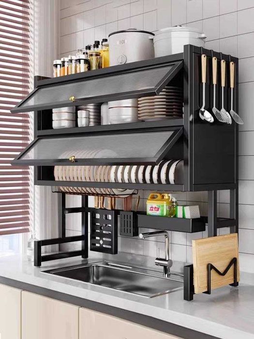 Сушилка для посуды над раковиной 85×28×103 см