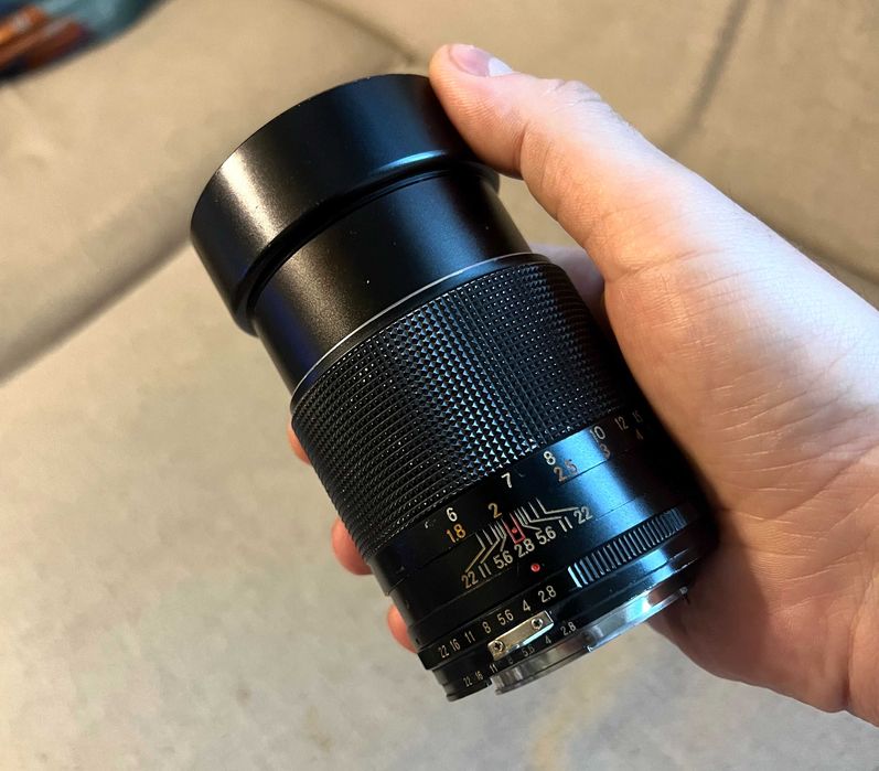 Obiectiv Kenlock Automatic 135mm f2.8 montura Nikon F manual