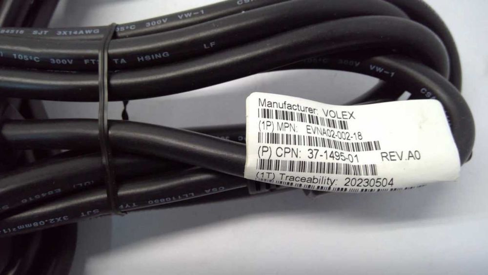 Питание кабель для Cisco IEC-C15  High Temp Notched Power Cord 15А