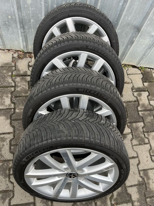 Jante 5x112mm, anvelope iarna 225/40 R18, VW Golf 5/6/7/8, Touran, Eos