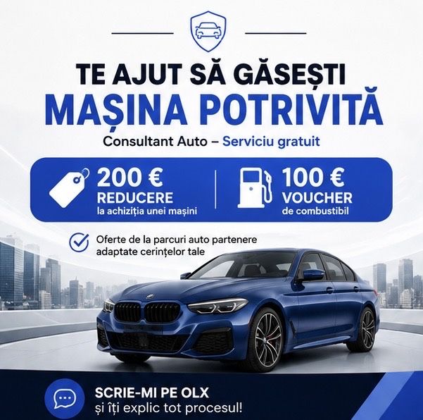 Consultant Auto – Te ajut să găsești mașina potrivită