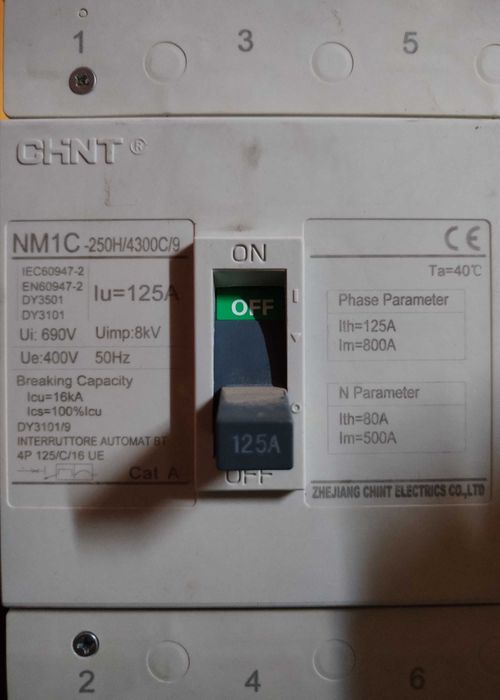 Întrerupător-usol automat 125a-180a-250a