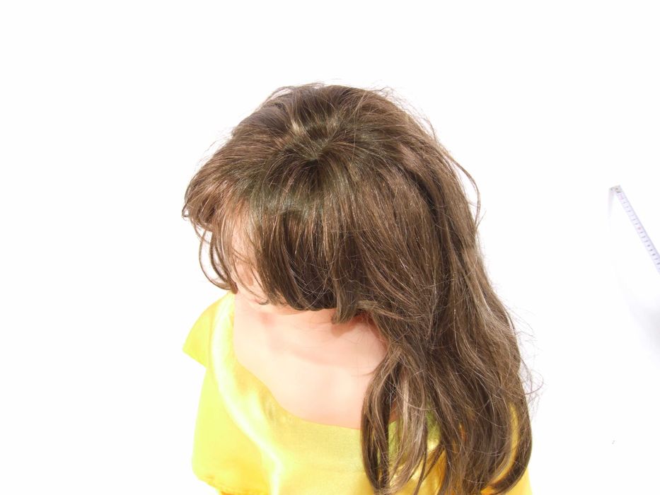 Peruca par lung saten-auriu ca si natural, Made in England, NOUA