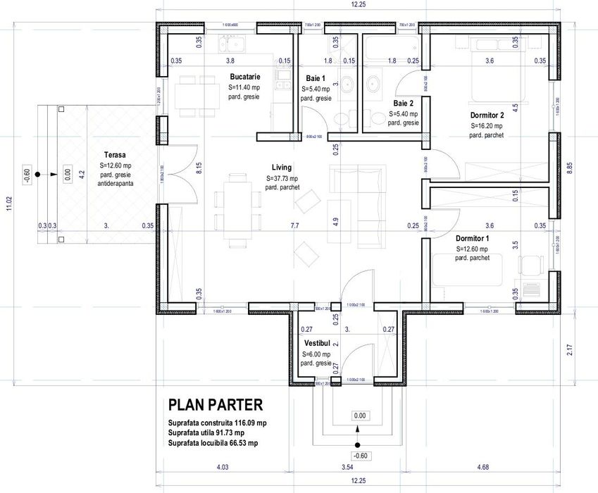 Direct Dezvoltator Casa 3 camere 2 bai predare Aprilie 2027