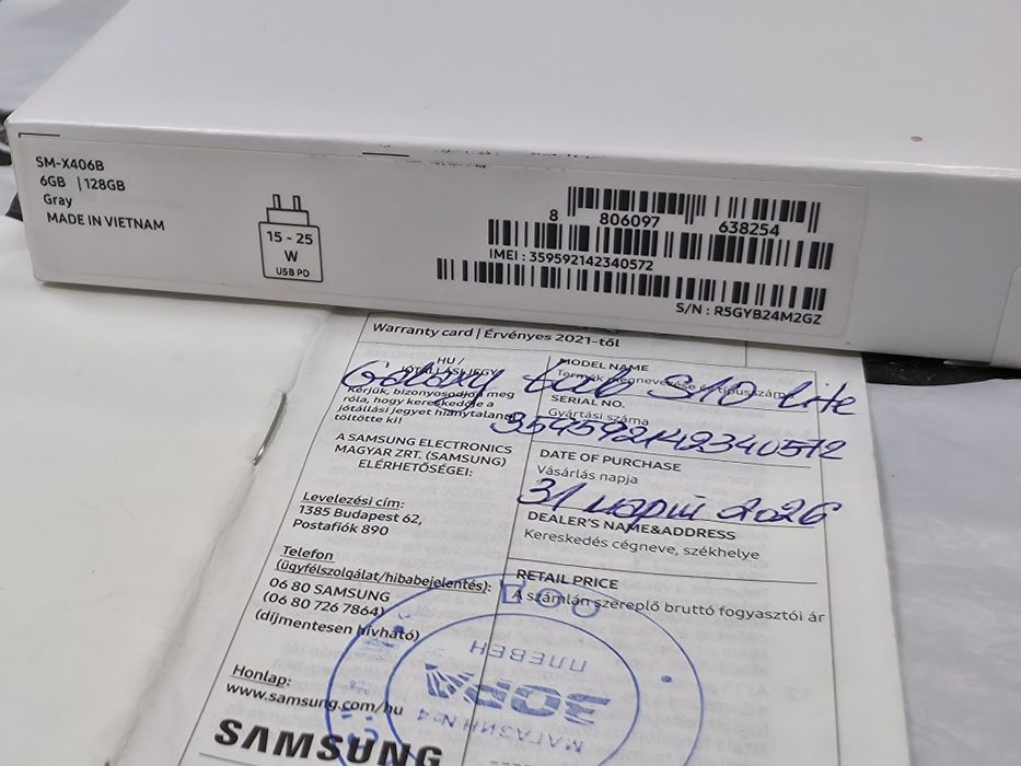 ***ЧИСТО НОВ 10.9" 128GB Samsung Galaxy Tab S10 Lite Гаранция ЗОРА 2028 Gray | Сив