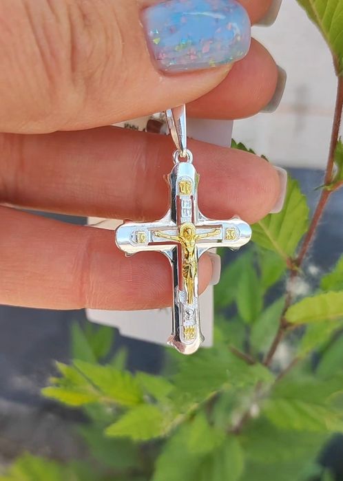 Крестик православный серебро