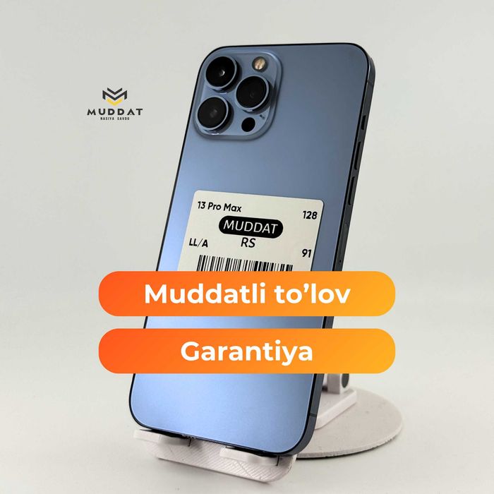 iPhone 13 Pro Max 128GB - muddatli to'lovga kafolat bilan